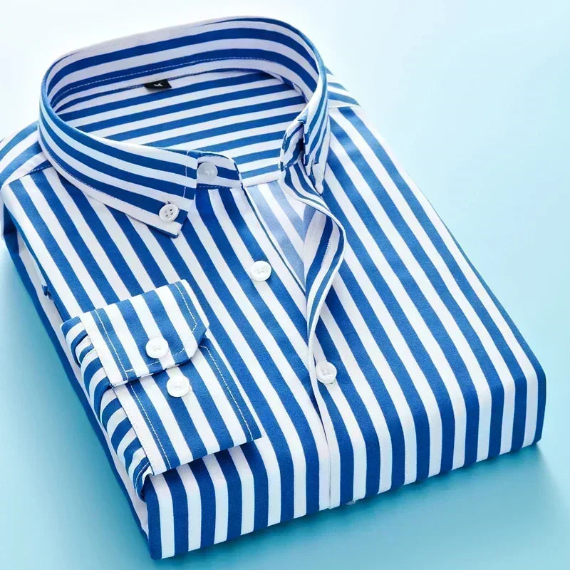 Monarch | Luxury Pin Stripe Button Up