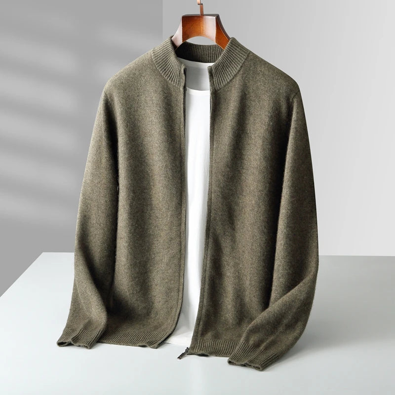 Modern Luxe Knit Zip Jacket™ | Beige