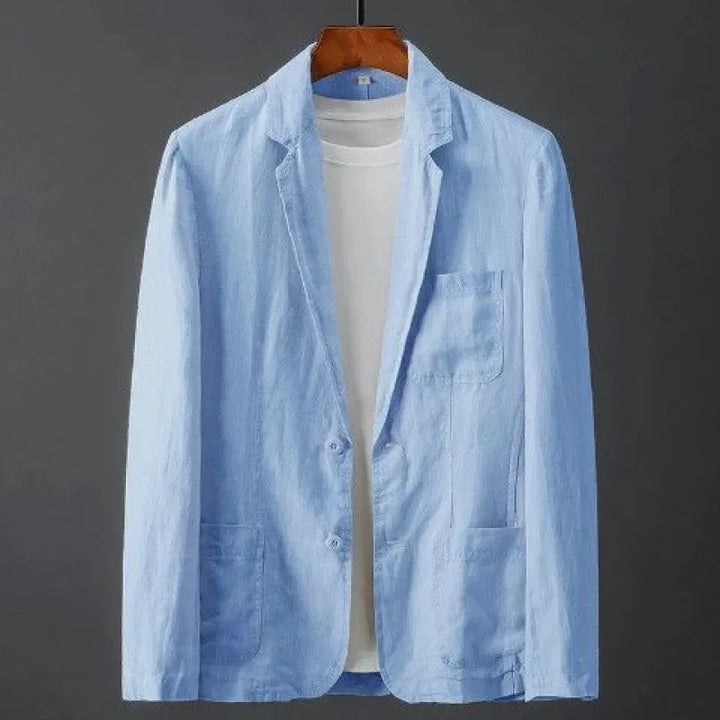 Breezy Linen Casual Blazer™ | Powder Blue