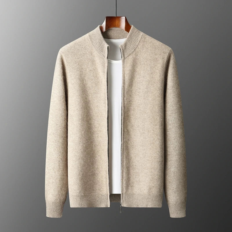 Modern Luxe Knit Zip Jacket™ | Beige