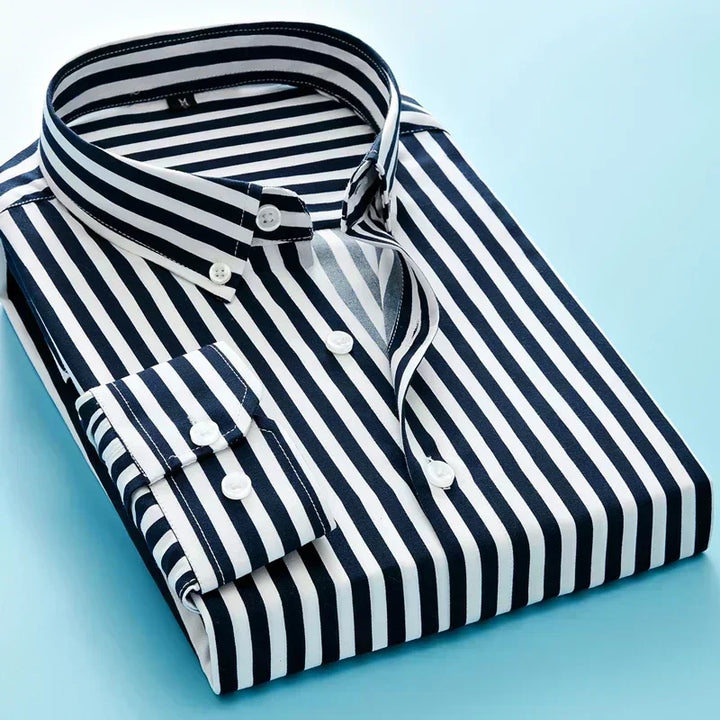 Monarch | Luxury Pin Stripe Button Up