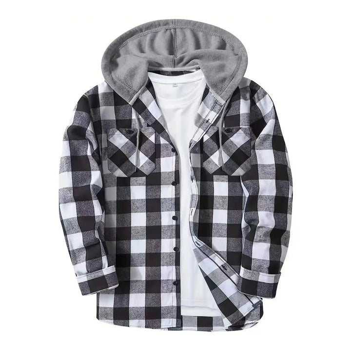 Urban Plaid Hooded Flannel Jacket™ | Green