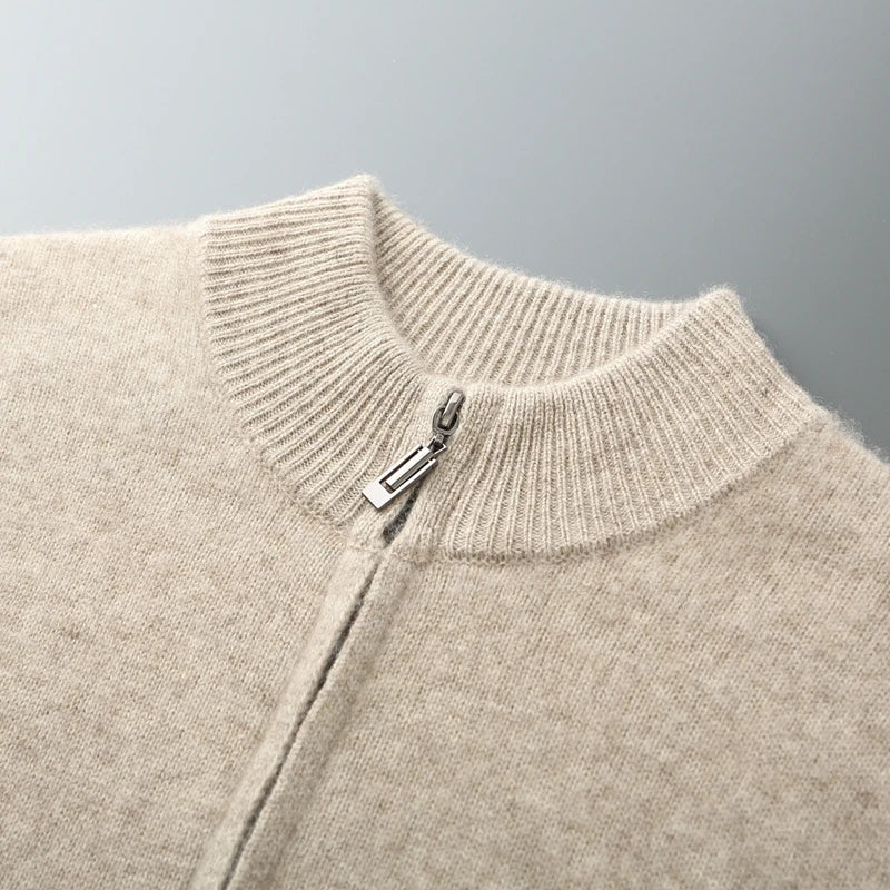 Modern Luxe Knit Zip Jacket™ | Beige