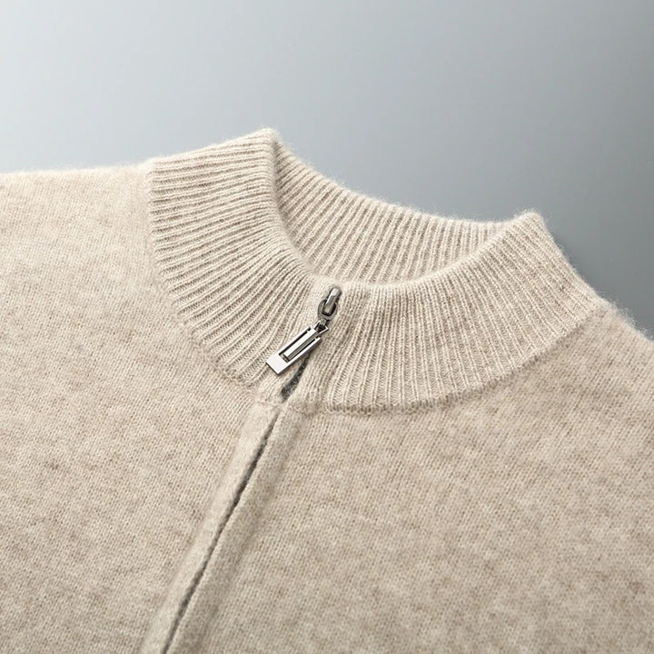 Modern Luxe Knit Zip Jacket™ | Olive Green