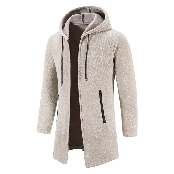 Metro Edge Hooded Knit Coat™ | Gray