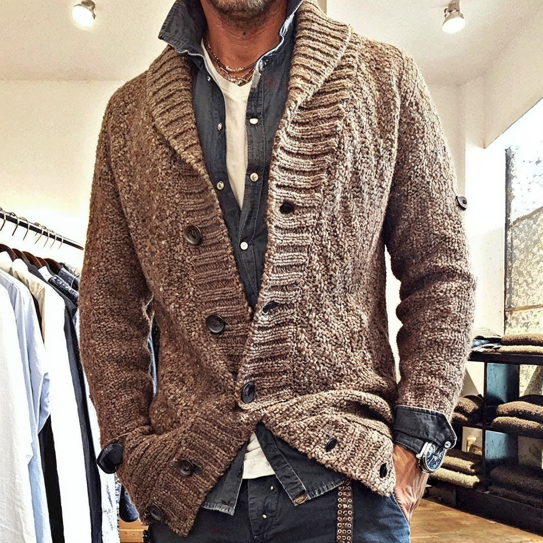 Shawl Collar Cardigan