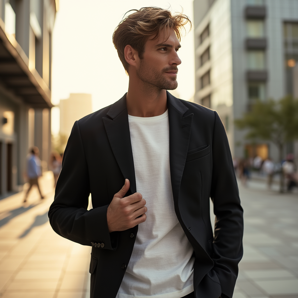 Breezy Linen Casual Blazer™ | Black