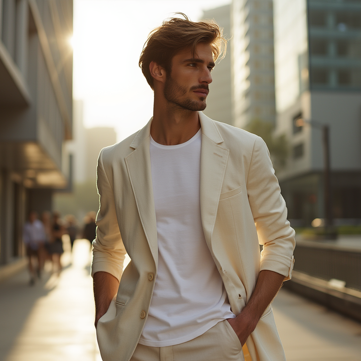 Breezy Linen Casual Blazer™ | Beige